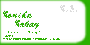 monika makay business card